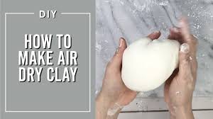 how to make air dry clay no cooking