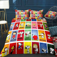 Snoopy 5 Bedding Set Duvet Cover Cama