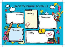 Weekly Schedule Printable Hourly Planner Weekly Organiser Back To School