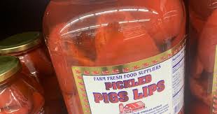 pickled pig lips cost 22 a jar