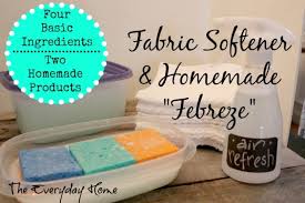 homemade fabric softener and febreze
