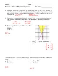 Algebra 2 Functions Test 1
