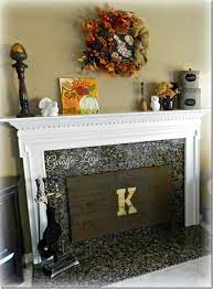 Fireplace Cover With Pallet Wood