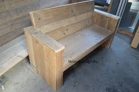 Scaffolding Wooden Garden Bench