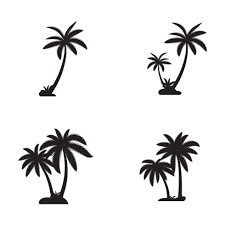 summer tree vector art icons and