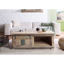 Solid Wood 4 Legs Coffee Table With