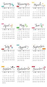 Free 2016 Printable Calendar Clean And Scentsible
