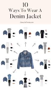10 ways to wear a denim jacket cly