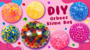 orbeez slime bag diy fidget toy ideas
