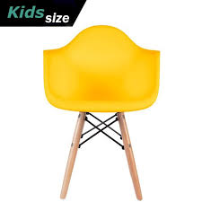 A wingback or high back armchair provides a great spot for reading, just position a floor lamp beside it and you're all set. 2xhome Toddler Kids Size Yellow Modern Plastic Chair With Wood Leg Armchair Walmart Com Walmart Com