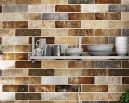 Brick Effect Wall Tile Mixed Colours