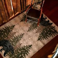 rustic cabin lodge and wildlife rugs
