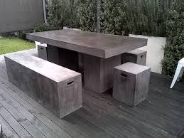 Concrete Outdoor Dining Table