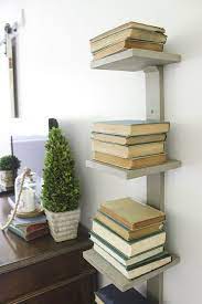 vertical bookshelf bookshelves diy