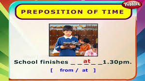 Prepositions help kids connect their ideas more clearly. Preposition Of Time English Grammar Exercises For Kids English Grammar For Children Youtube