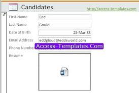Access Templates Applicant Tracking System For Recruitment