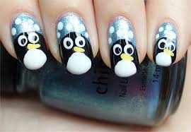 nail art tutorial penguin nails