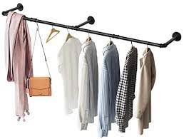 Check spelling or type a new query. Greenstell Clothes Rack Industrial Pipe Wall Mounted Garment Rack 67 In Space Saving Heavy Duty Hanging Clothes Rack Detachable Garment Bar Multi Purpose Hanging Rod For Closet Storage 3 Base Buy Online At Best