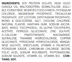 soylent ings and nutrition facts