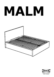 malm bed frame with storage black brown