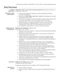 Excellent Police Sergeant Resume Cover Letter with Police    