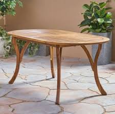 Outdoor Dining Table Solid Wood Teak