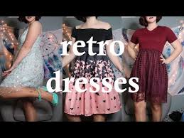 Trying On Retro Dresses Retro Stage Youtube