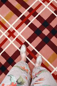 modern plaid commercial rug project