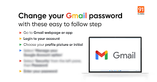 reset gmail account pword on mobile