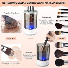 electric makeup brush cleaner makeup