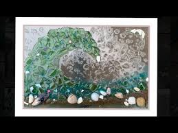 Framed Resin Art Seas Sand Sea