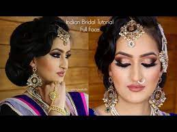 indian bridal makeup tutorial full face