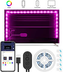 Amazon Com Led Tv Backlight Kit With Camera 7 22ft Music Led Strip Lights Rgb Smart Light Strip Ambient Bias Lighting 3 Modes With App Video Music Custom Compatible For Any Tv Signal Not Only Hdmi 46 60 Electronics