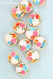 Painted Flower Cookies Beautiful