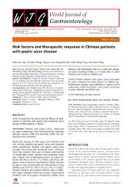 chinese patients with peptic ulcer disease
