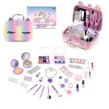 washable kids cosmetic set with makeup