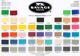 Seamless Paper Color Chart
