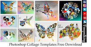 photo collage templates psd free