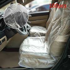 100 Disposable Plastic Car Seat Covers