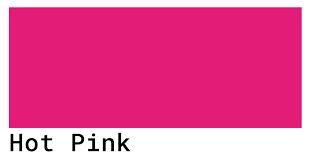 hot pink color codes the hex rgb and