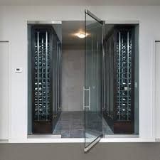 frameless wine room glass doors wine