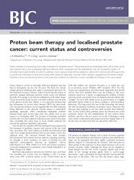 pdf proton beam therapy and localised