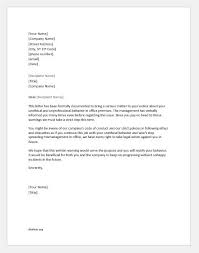 Business letter sample with example. Warning Letters To An Employee For Misconduct Document Hub
