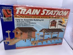 ho scale train station kit 1347