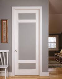 How about using a frosted glass door with a custom etched design? 19 Prehung Interior French Doors With Frosted Glass As Great Example Of Interior Design Interior Design Inspirations