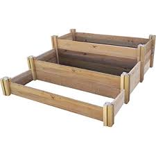 Multi Level Rustic Raised Garden Bed