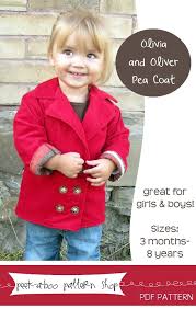 Boo Pattern Olivia And Oliver Pea Coat