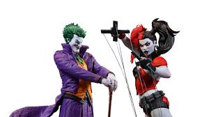 new harley and joker statues