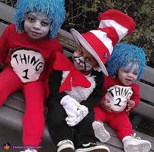hat with thing 1 thing 2 costume