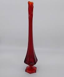 Vintage Viking Glass 14 Ruby Red Swung